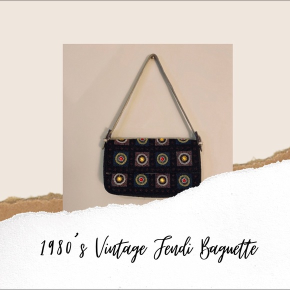 Vintage Fendi Beaded Baguette - Picture 2 of 5